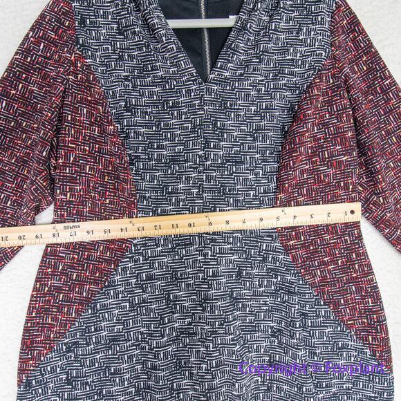 London times Black and white and red sheath dress ,  plus size 14W - Picture 8 of 14